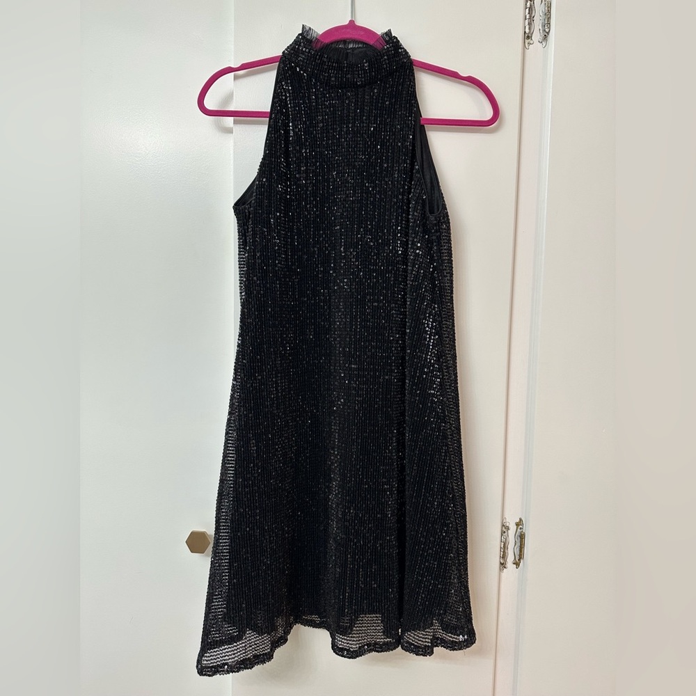 Laundry By Shelli Segal Glittering Black Cocktail Dress